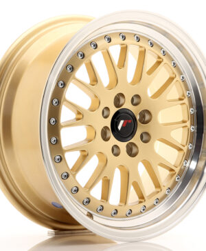 JR Wheels JR10 16x7 ET30 4x100/108 Gold w/Machined Lip