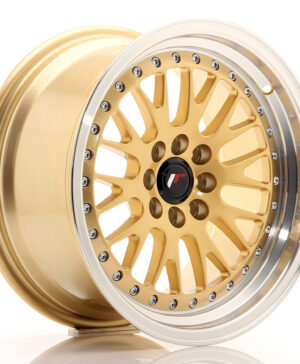 JR Wheels JR10 16x8 ET20 4x100/108 Gold w/Machined Lip