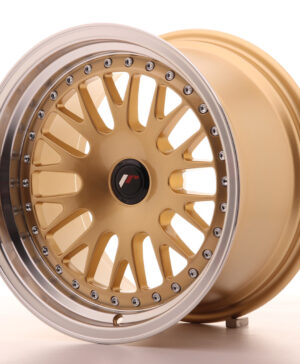 JR Wheels JR10 16x9 ET20 BLANK Gold w/Machined Lip