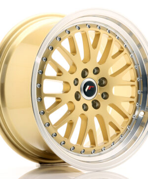 JR Wheels JR10 17x8 ET35 4x100/114 Gold w/Machined Lip