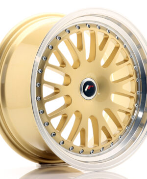JR Wheels JR10 17x8 ET35 BLANK Gold w/Machined Lip