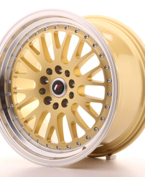 JR Wheels JR10 18x9, 5 ET40 5x112/114 Gold w/Machined Lip