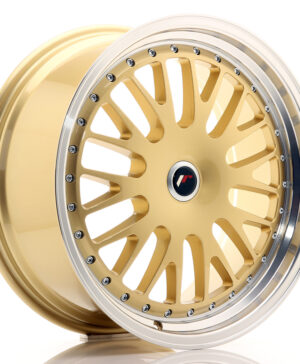 JR Wheels JR10 19x8, 5 ET20-35 BLANK Gold w/Machined Lip