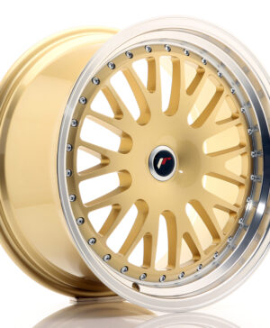 JR Wheels JR10 19x9, 5 ET20-35 BLANK Gold w/Machined Lip
