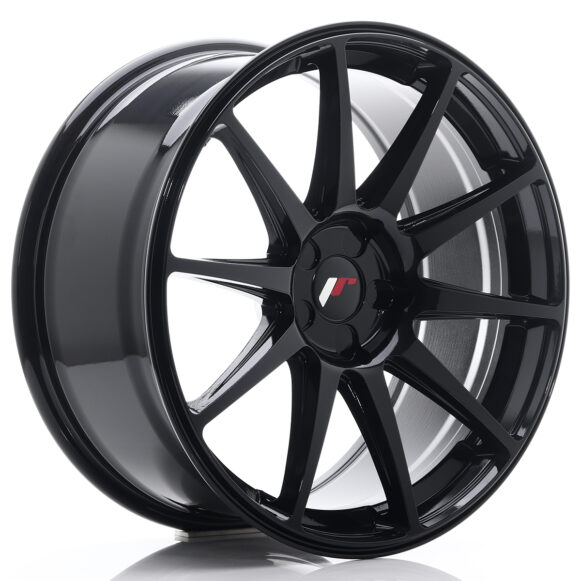 JR Wheels JR11 19x8, 5 ET25-40 5H Blank Glossy Black