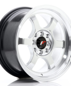 JR Wheels JR12 15x7, 5 ET26 4x100/108 Hyper Silver w/Machined Lip
