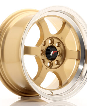 JR Wheels JR12 15x7, 5 ET26 4x100/114 Gold w/Machined Lip