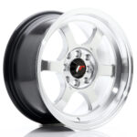JR Wheels JR12 15x7, 5 ET26 4x100/114 Hyper Silver w/Machined Lip