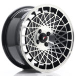 JR Wheels JR14 16x8 ET15 4x100 Gloss Black w/Machined Face