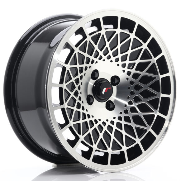 JR Wheels JR14 16x8 ET25 4x100 Gloss Black w/Machined Face