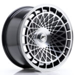 JR Wheels JR14 17x8, 5 ET15 BLANK Gloss Black w/Machined Face