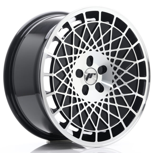 JR Wheels JR14 18x8, 5 ET35-40 5H BLANK Gloss Black w/Machined Face