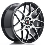 JR Wheels JR18 18x8, 5 ET40 5x112/114 Gloss Black Machined Face