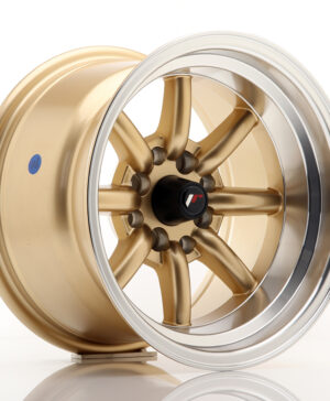 JR Wheels JR19 14x9 ET-25 4x100/114 Gold w/Machined Lip