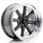 JR Wheels JR19 16x8 ET-20 4x100/114 Gun Metal w/Machined Lip