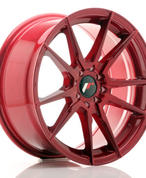 JR Wheels JR21 17x8 ET35 4x100/114 Platinum Red