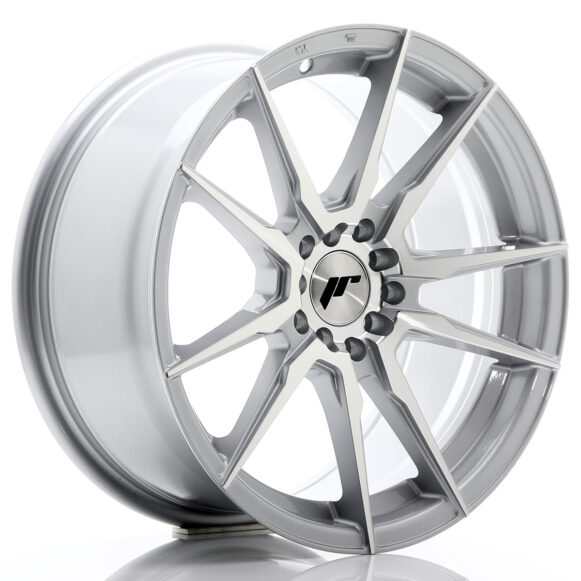 JR Wheels JR21 17x8 ET25 4x100/108 Silver Machined Face