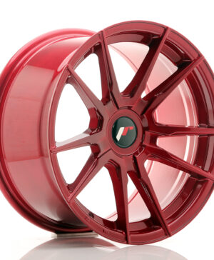 JR Wheels JR21 17x9 ET25-35 BLANK Platinum Red