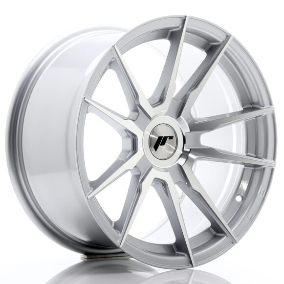 JR Wheels JR21 17x9 ET25-35 BLANK Silver Machined Face