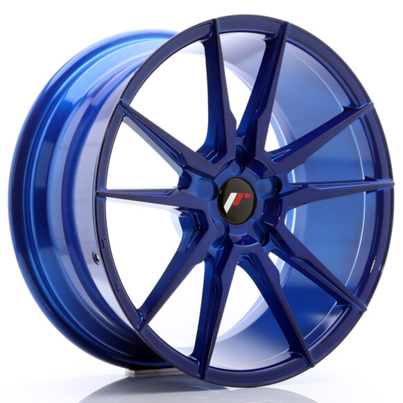 JR Wheels JR21 19x8, 5 ET20-43 5H BLANK Platinum Blue