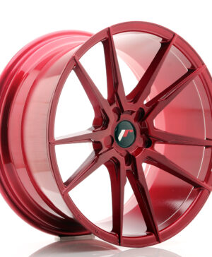 JR Wheels JR21 20x10 ET20-40 5H BLANK Platinum Red