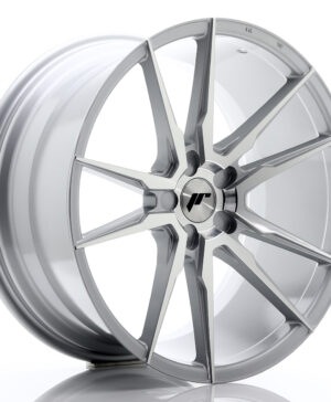 JR Wheels JR21 20x10 ET20-40 5H BLANK Silver Machined Face