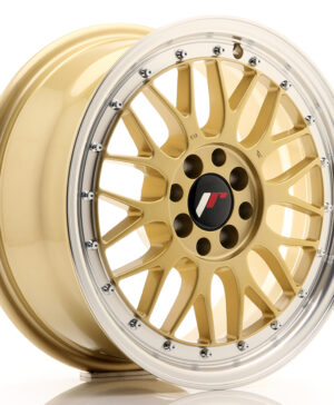 JR Wheels JR23 16x7 ET40 4x100/114, 3 Gold w/Machined Lip