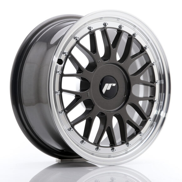 JR Wheels JR23 16x7 ET20-45 BLANK Hyper Gray w/Machined Lip