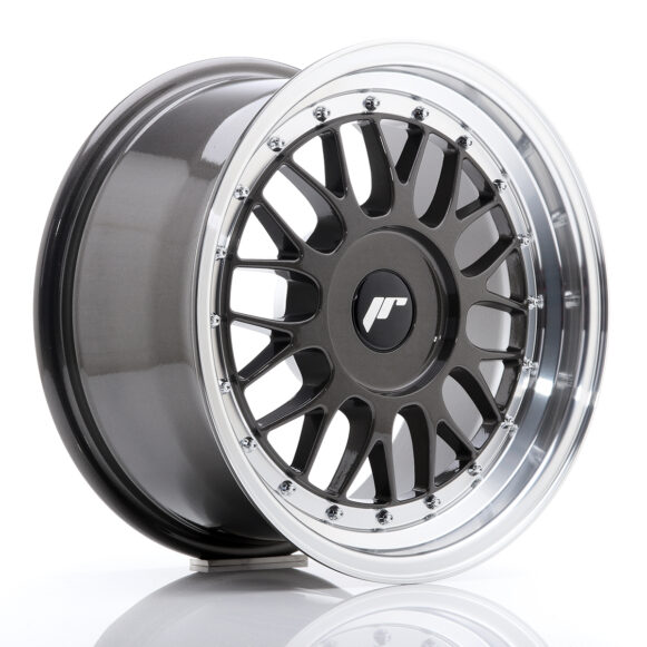 JR Wheels JR23 16x8 ET20-45 BLANK Hyper Gray w/Machined Lip