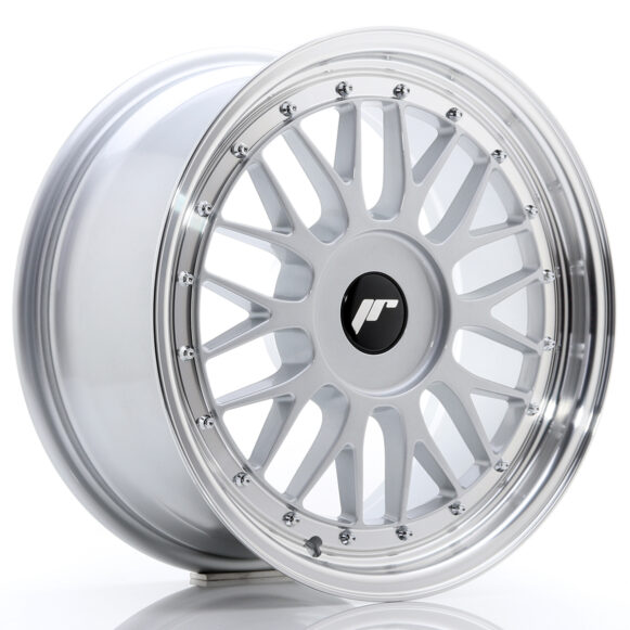 JR Wheels JR23 17x8 ET20-45 BLANK Hyper Silver w/Machined Lip