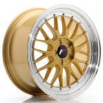 JR Wheels JR23 18x8, 5 ET25-48 5H BLANK Gold w/Machined Lip