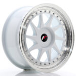 JR Wheels JR26 17x8 ET20-35 BLANK White w/Machined Lip