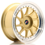 JR Wheels JR26 18x8, 5 ET20-40 BLANK Gold w/Machined Lip