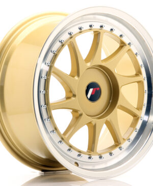JR Wheels JR26 18x8, 5 ET35-40 BLANK Gold w/Machined Lip