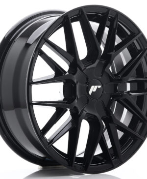 JR Wheels JR28 17x7 ET20-45 BLANK Glossy Black