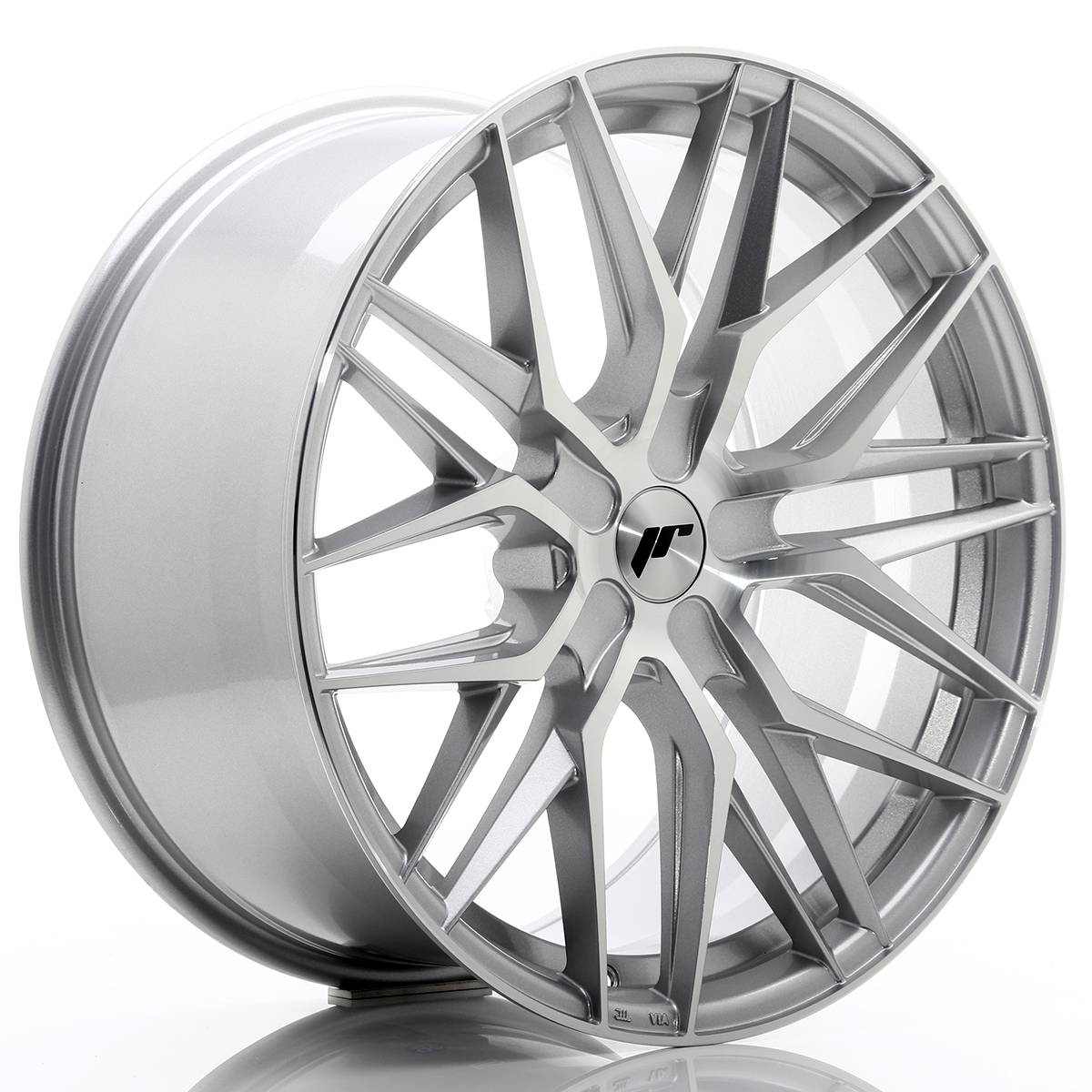 JR Wheels JR28 21x10, 5 ET15-55 5H BLANK Silver Machined Face