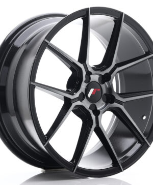 JR Wheels JR30 19x8, 5 ET20-42 5H BLANK Black Brushed w/Tinted Face