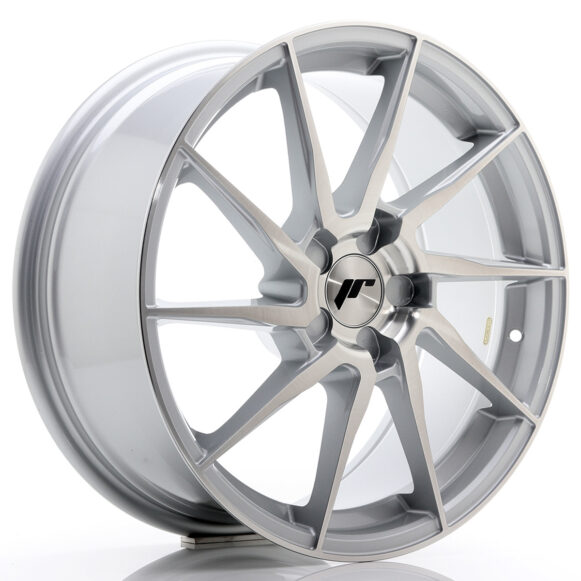 JR Wheels JR36 18x8 ET20-52 5H BLANK Silver Brushed Face