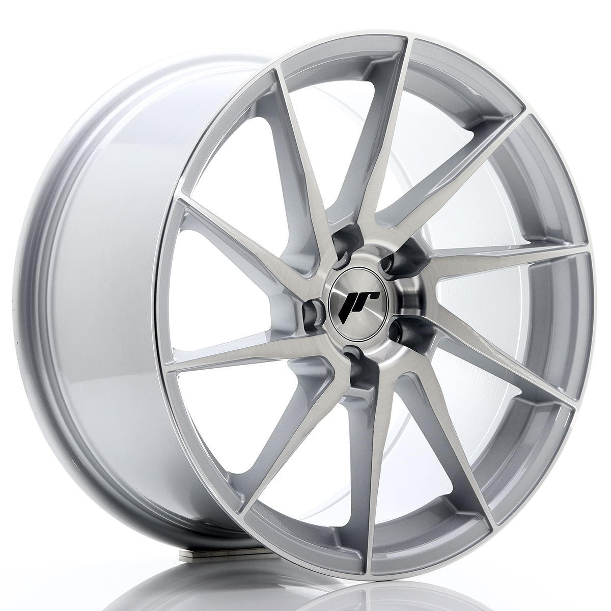 JR Wheels JR36 18x9 ET35 5x120 Silver Brushed Face