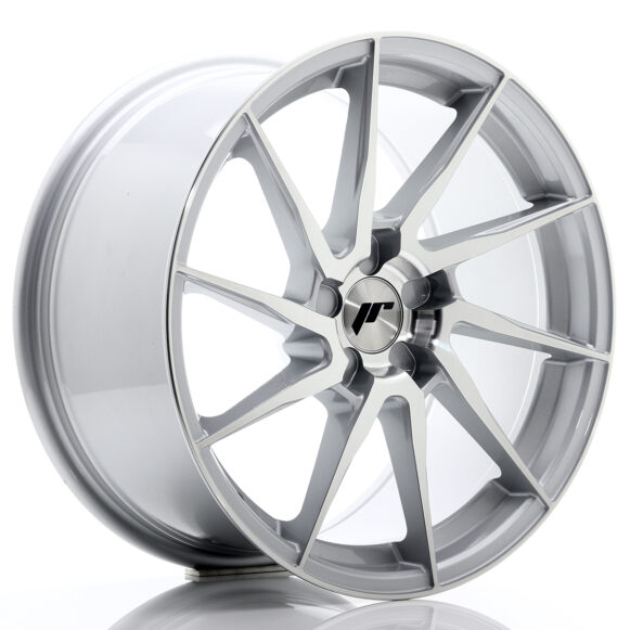 JR Wheels JR36 18x9 ET20-48 5H BLANK Silver Brushed Face