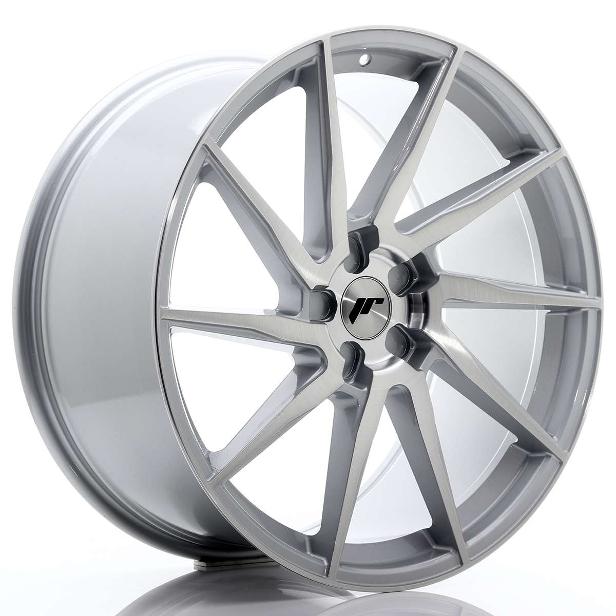 JR Wheels JR36 22x10, 5 ET15-55 5H BLANK Silver Brushed Face