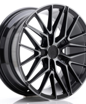 JR Wheels JR38 18x8 ET20-42 5H BLANK Black Brushed w/Tinted Face