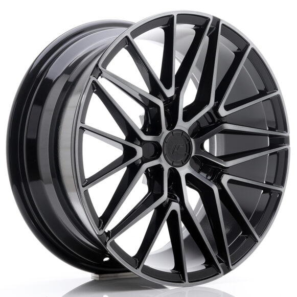 JR Wheels JR38 18x8 ET20-42 5H BLANK Black Brushed w/Tinted Face