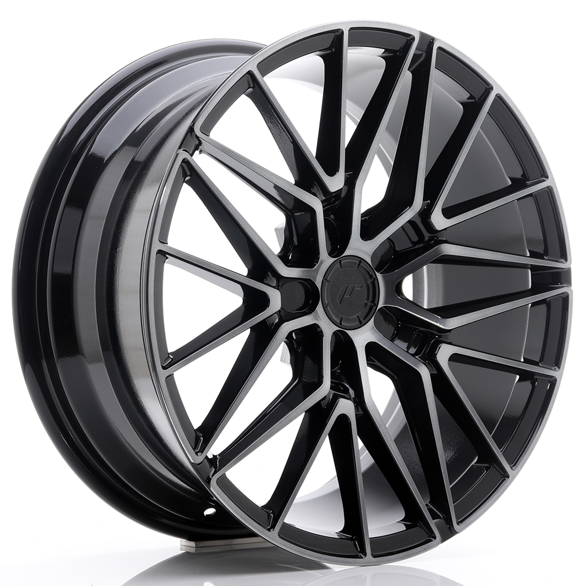 JR Wheels JR38 18x8 ET35-42 5H BLANK Black Brushed w/Tinted Face