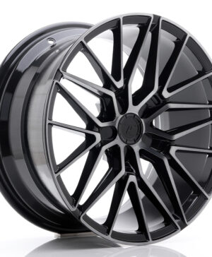 JR Wheels JR38 18x9 ET20-45 5H BLANK Black Brushed w/Tinted Face