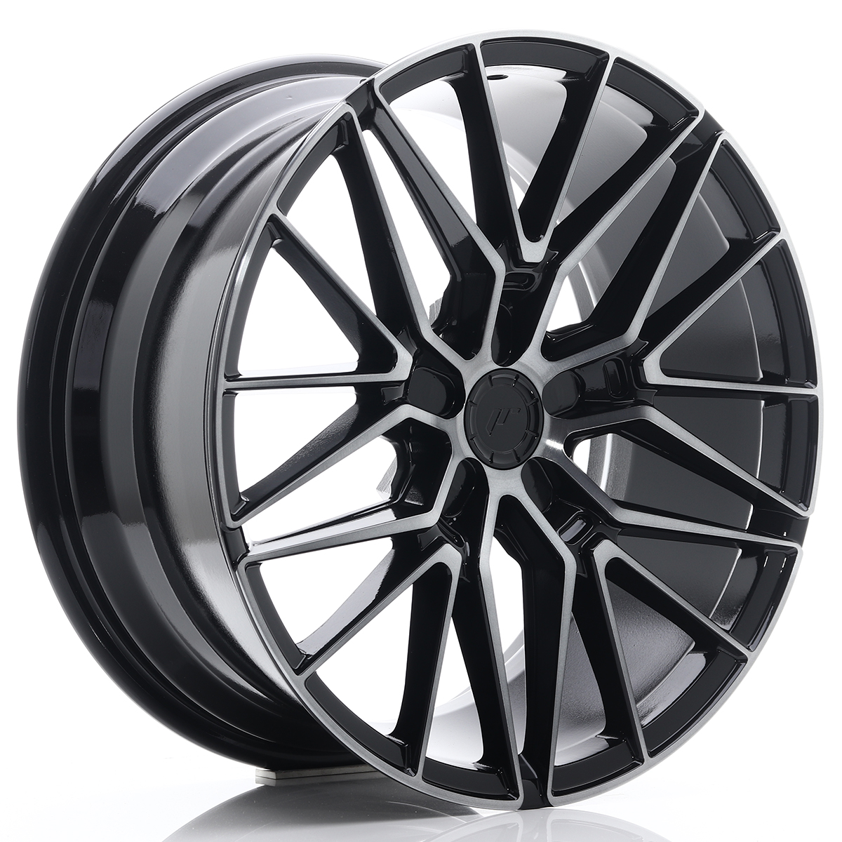 JR Wheels JR38 19x8, 5 ET20-45 5H BLANK Black Brushed w/Tinted Face