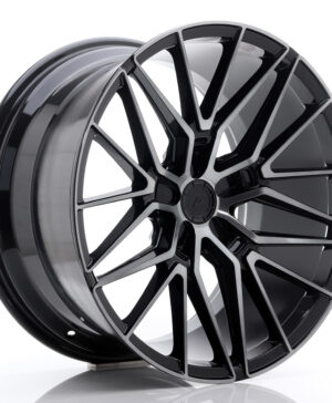 JR Wheels JR38 20x10, 5 ET20-45 5H BLANK Black Brushed w/Tinted Face