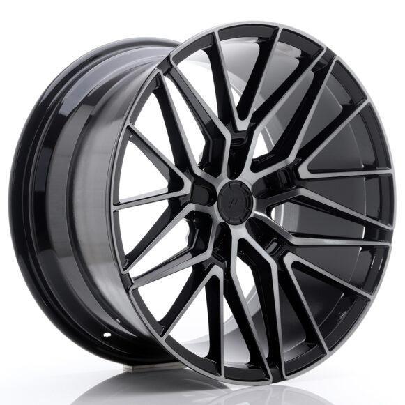 JR Wheels JR38 20x10, 5 ET20-45 5H BLANK Black Brushed w/Tinted Face