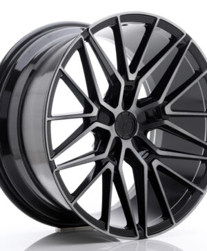 JR Wheels JR38 20x10 ET20-45 5H BLANK Black Brushed w/Tinted Face