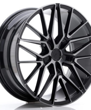 JR Wheels JR38 20x8, 5 ET20-45 5H BLANK Black Brushed w/Tinted Face